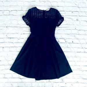 Little Black Dress Lace Detail Size Small